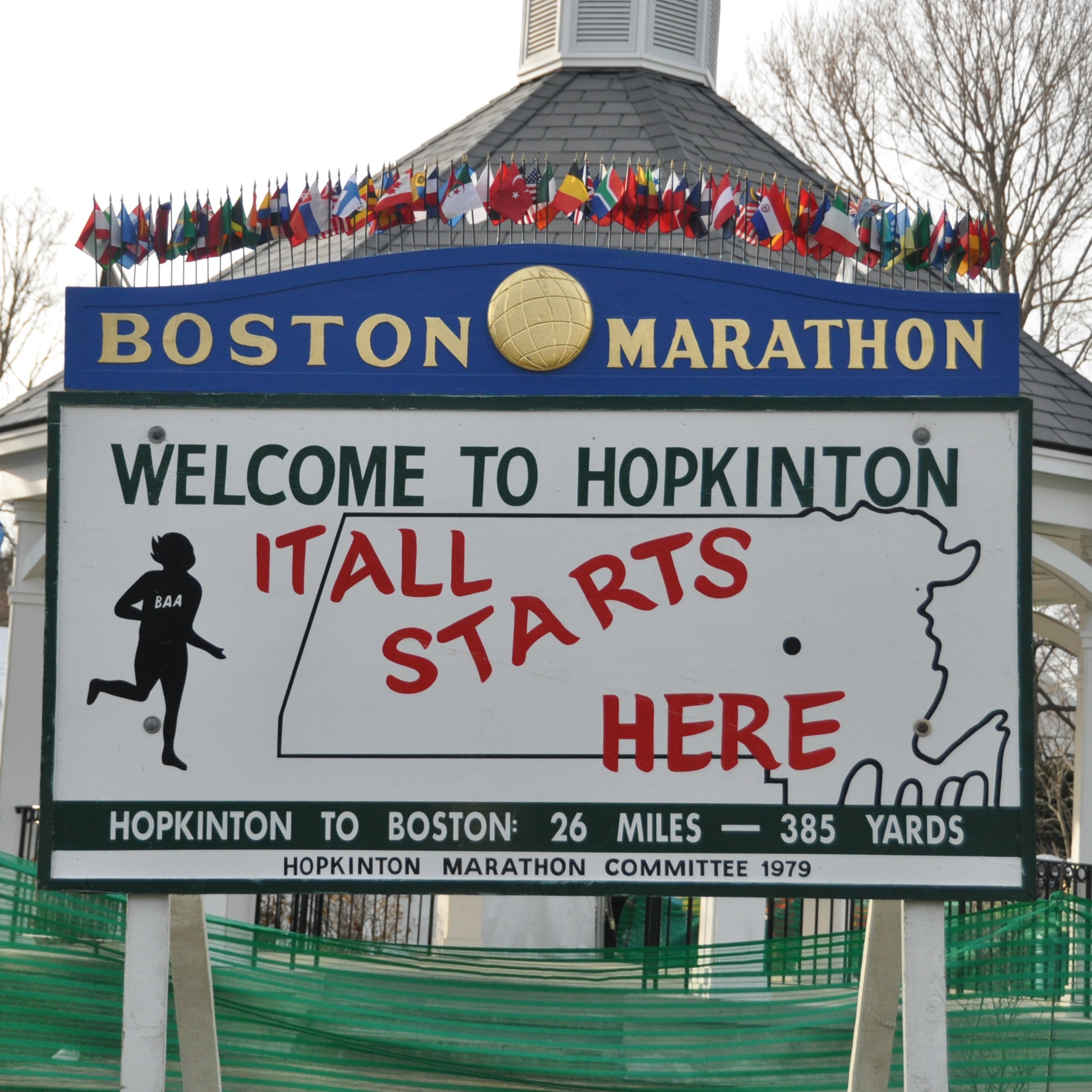 Hopkinton Marathon Sign
